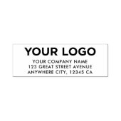 Aangepast modern Gealigneerd Collectief Adres van  Zelfinktende Stempel (Design)