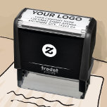 Aangepast modern Gealigneerd Collectief Adres van  Zelfinktende Stempel<br><div class="desc">Uw BedrijfsAdres Moderne zelfinkende zegel van het Adres van de Logo. Pas deze aangepaste grote professionele zelfinkende rubberstempel eenvoudig aan met uw eigen logo. Voeg gewoon uw eigen logo, afbeelding of tekst toe, schrijf uw adres, kies uw doopvont. Ideaal voor sloop, decoratie of kantoorbenodigdheden. Beschikbaar met verschillende inktkleuren, in verschillende...</div>