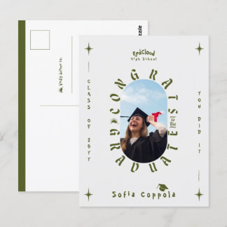 Aangepast modern geometrisch afstuderen voor fotog briefkaart