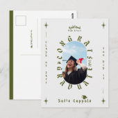 Aangepast modern geometrisch afstuderen voor fotog briefkaart (Voorkant / Achterkant)