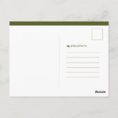 Aangepast modern geometrisch afstuderen voor fotog briefkaart (Achterkant)