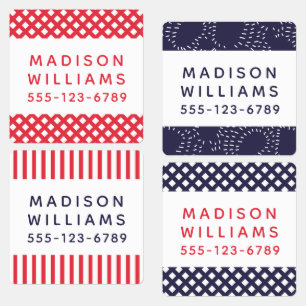 Aangepast modern gepersonaliseerde naam Kledingstr Labels