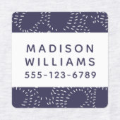 Aangepast modern gepersonaliseerde naam Kledingstr Labels (Design 2)