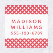 Aangepast modern gepersonaliseerde naam Kledingstr Labels (Design 1)