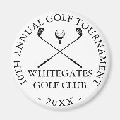 Aangepast modern golfclubtoernooi  magneet (Voorkant)