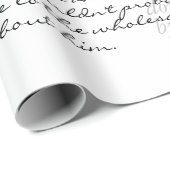 Aangepast modern handgeschreven tekst stijlvol cadeaupapier (Rol Hoek)