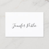 Aangepast modern handschrift script legant visitekaartje (Voorkant)