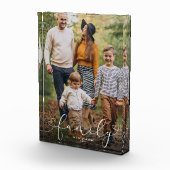 Aangepast modern hartscript voor familie fotoblokken (Rechts)