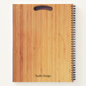 Aangepast modern houtendesign, eenvoudig elegant r notitieboek (Achterkant)