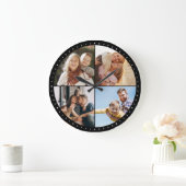 Aangepast modern installatieschema fotocollage grote klok (Huis)