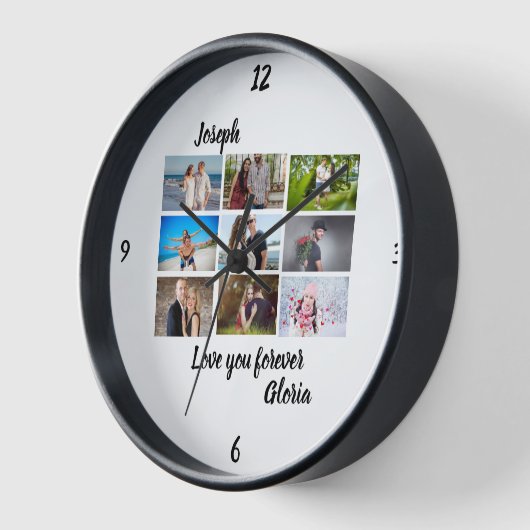 Aangepast modern Jubileum 9 Fotocollage (Hoek)