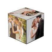 Aangepast modern Jubileum voor bruiloft 10 Foto Co Kubus (Achter hoekig)