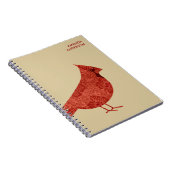 Aangepast modern kardinaal journaal / laptop notitieboek (Rechterzijde)