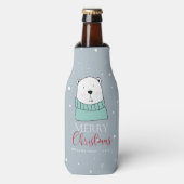 Aangepast modern kerstBeer Flesjeskoeler (Fles Voorkant)