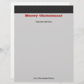 Aangepast modern kerstfeestdag Briefpapier (Voorkant / Achterkant)