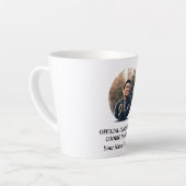 Aangepast modern kerstkoekje fotosjabloon latte mok (Linkerhoek)