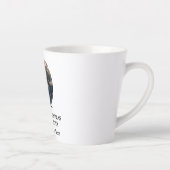 Aangepast modern kerstkoekje fotosjabloon latte mok (Rechts)