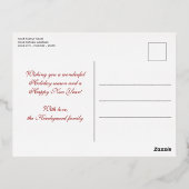 Aangepast, modern, klassiek, heerlijk goud folie feestdagen briefkaart (Achterkant)