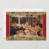 Aangepast, modern, klassiek ontwerp het gelukkigst feestdagenkaart (Voorkant)