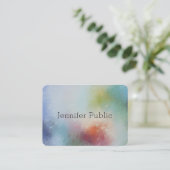 Aangepast, modern, kleurrijk Abstract art elegant Visitekaartje (Staand voorkant)