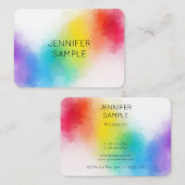 Aangepast modern, kleurrijk design elegant Profess Visitekaartje (Voorkant / Achterkant)