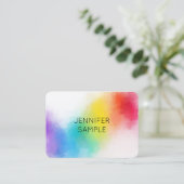 Aangepast modern, kleurrijk design elegant Profess Visitekaartje (Staand voorkant)