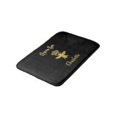 Aangepast modern KONINGINBEI Gold & Black Memory F Badmat (Gekanteld)