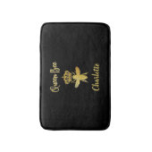 Aangepast modern KONINGINBEI Gold & Black Memory F Badmat (Voorkant Verticaal)
