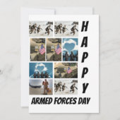 Aangepast modern leger Dag 9 Fotocollage Kaart (Voorkant)