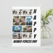 Aangepast modern leger Dag 9 Fotocollage Kaart (Staand voorkant)