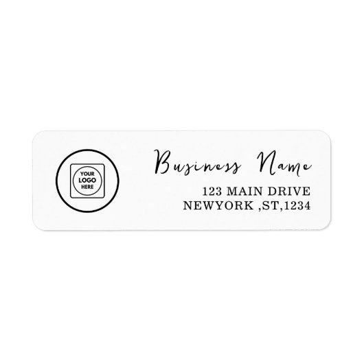 Aangepast modern logo professioneel bedrijfsmerk etiket (Voorkant)