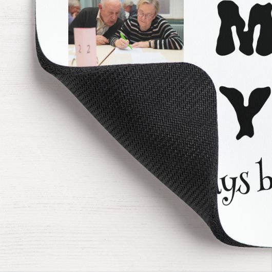 Aangepast modern mam 10 fotocollage muismat (Hoek)