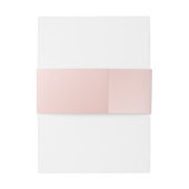 Aangepast modern marineslauw en blush Wedding Uitnodigingen Wikkel (Achterkant Voorbeeld)