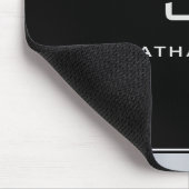 Aangepast modern metallisch zilver model muismat (Hoek)