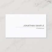 Aangepast, modern, minimaal eenvoudig visitekaartje (Voorkant)