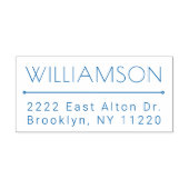 Aangepast modern minimalistisch adres voor laatste zelfinktende stempel (Design)