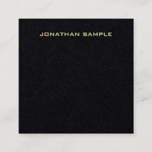 Aangepast, modern, minimalistisch design Gold-teks Vierkante Visitekaartje