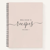 Aangepast modern minimalistisch ellegant script on notitieboek (Voorkant)