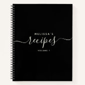 Aangepast modern minimalistisch ellegant script on notitieboek (Voorkant)