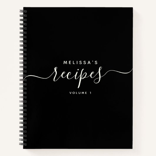 Aangepast modern minimalistisch ellegant script on notitieboek (Voorkant)