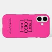 Aangepast modern minimalistisch logo zakelijk merk Case-Mate iPhone case (Achterkant (horizontaal))
