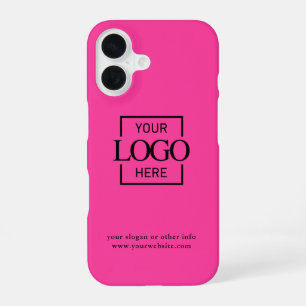 Aangepast modern minimalistisch logo zakelijk merk iPhone 16 hoesje