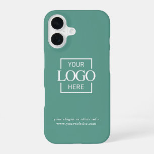 Aangepast modern minimalistisch logo zakelijke bra iPhone 16 hoesje
