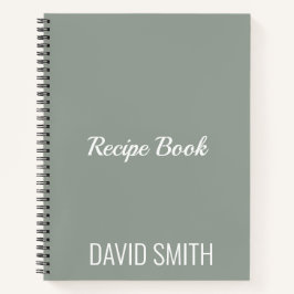 Aangepast modern minimalistisch recept notitieboek