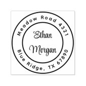 Aangepast modern minimalistisch retouradres zelfinktende stempel (Design)