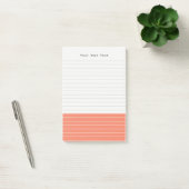 Aangepast Modern Minimalistisch Tangerine Notitieb Post-it® Notes (Kantoor)