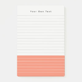 Aangepast Modern Minimalistisch Tangerine Notitieb Post-it® Notes