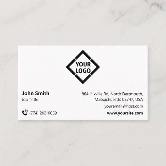 Aangepast modern minimalistisch visitekaartje (Voorkant)