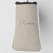 Aangepast modern monogram golfheadcover (Draai 90)