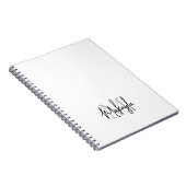 Aangepast modern monogram notitieboek (Rechterzijde)